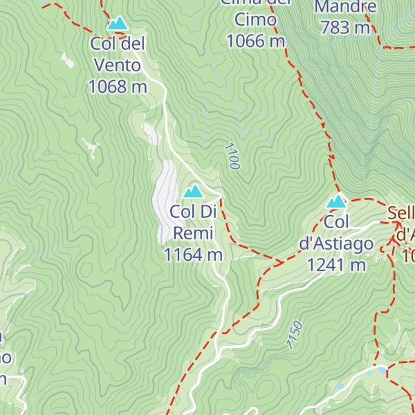 Map of Malga Col dei Remi di Sopra