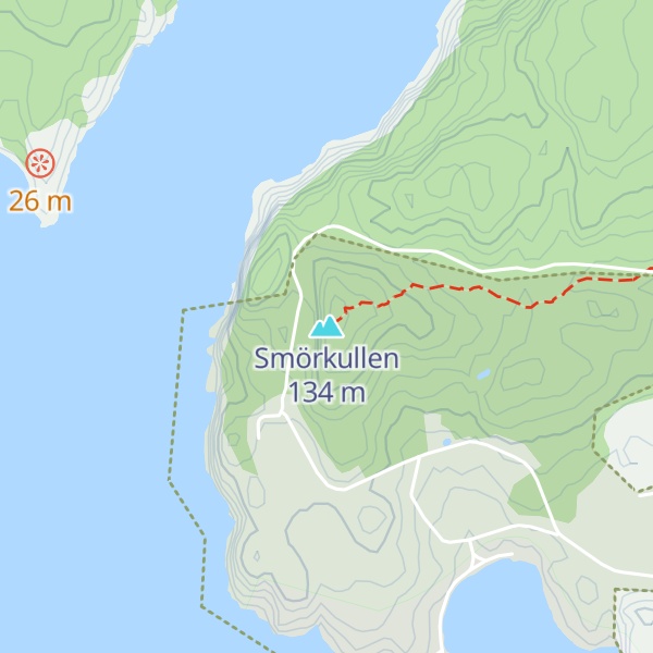 Map of Smörkullen