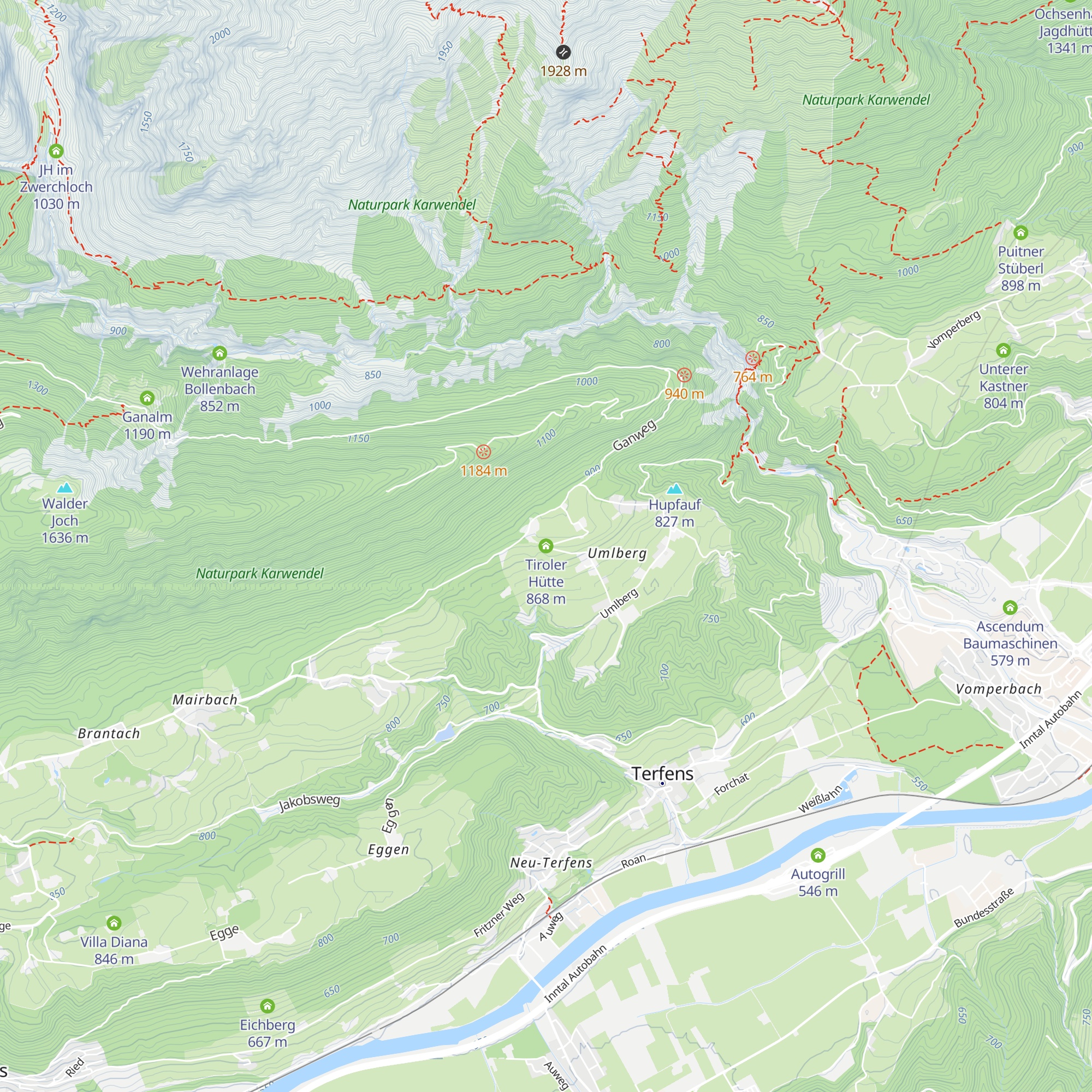 Tiroler Hütte map