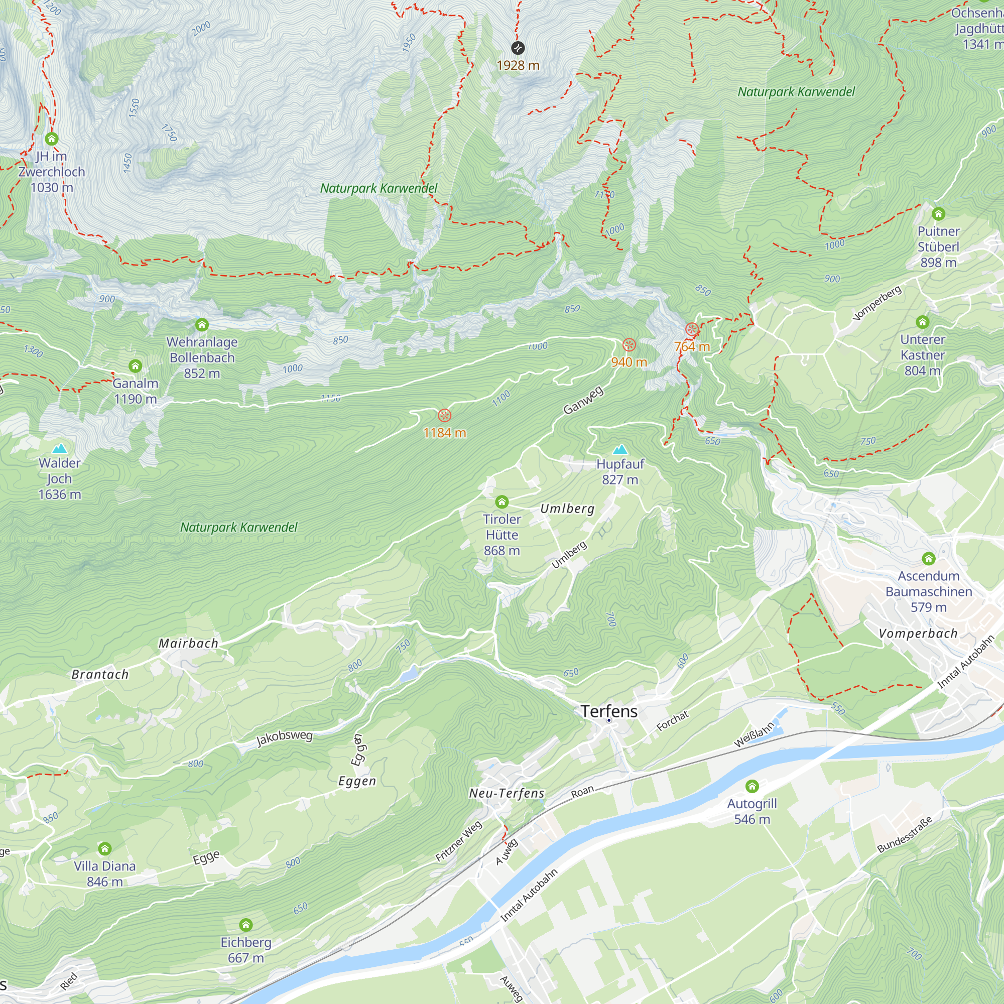 Tiroler Hütte map
