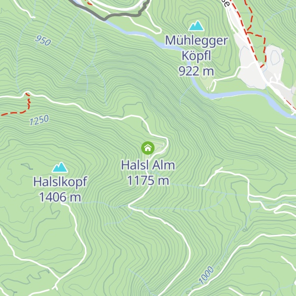 Map of Halsl Alm