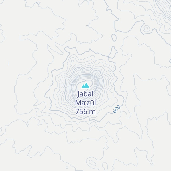 Map of Jabal Ma‘zūl