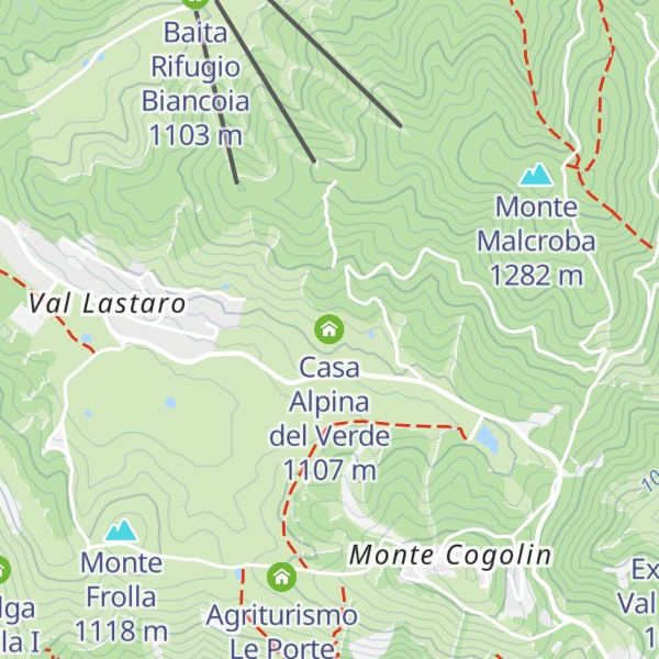 Map of Casa Alpina del Verde