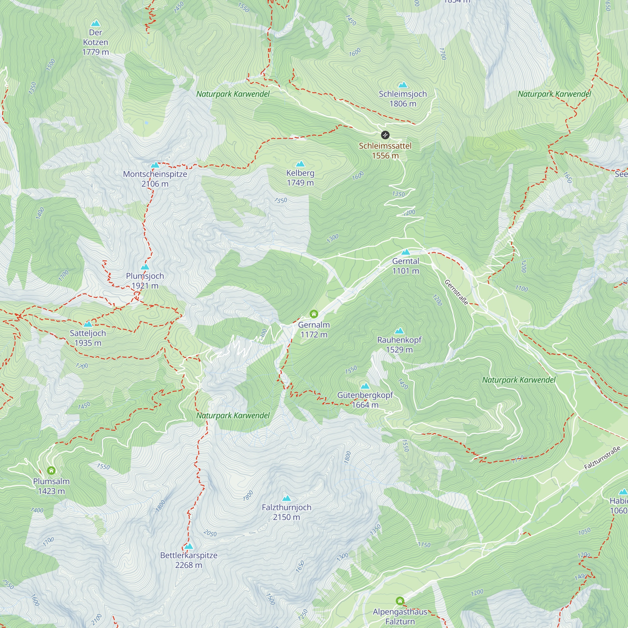 Gernalm map