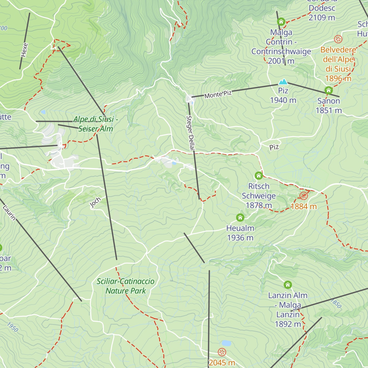 Gostner Schwaige map