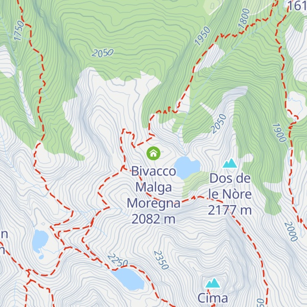 Map of Bivacco Malga Moregna