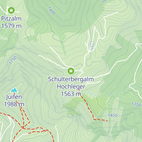 Map of Schulterbergalm Hochleger