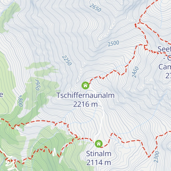 Map of Tschiffernaunalm