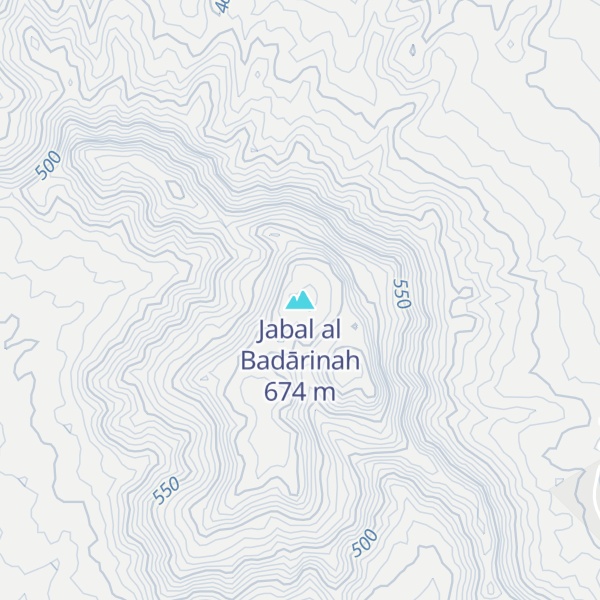 Map of Jabal al Badārinah