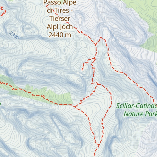 Map of Mittlere Grasleitenspitze - Cima del Principe