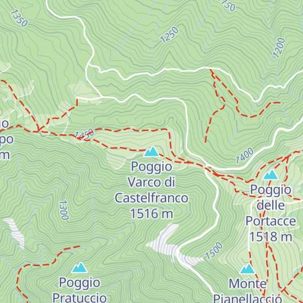 Map of Poggio Varco di Castelfranco