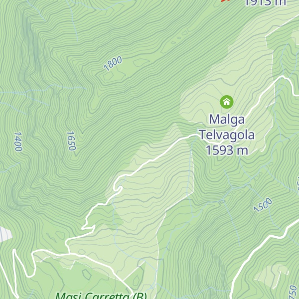 Map of Maso Lagorai