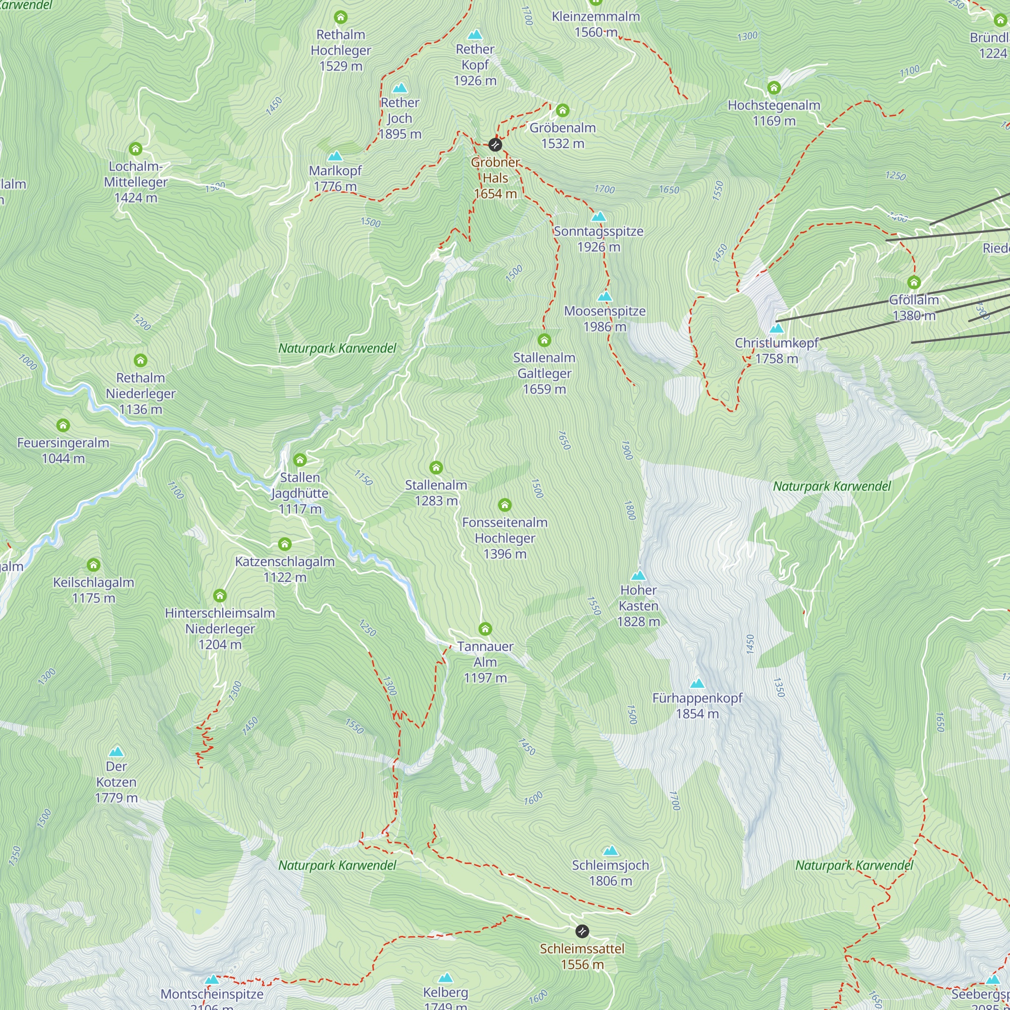 Fonsseitenalm Hochleger map