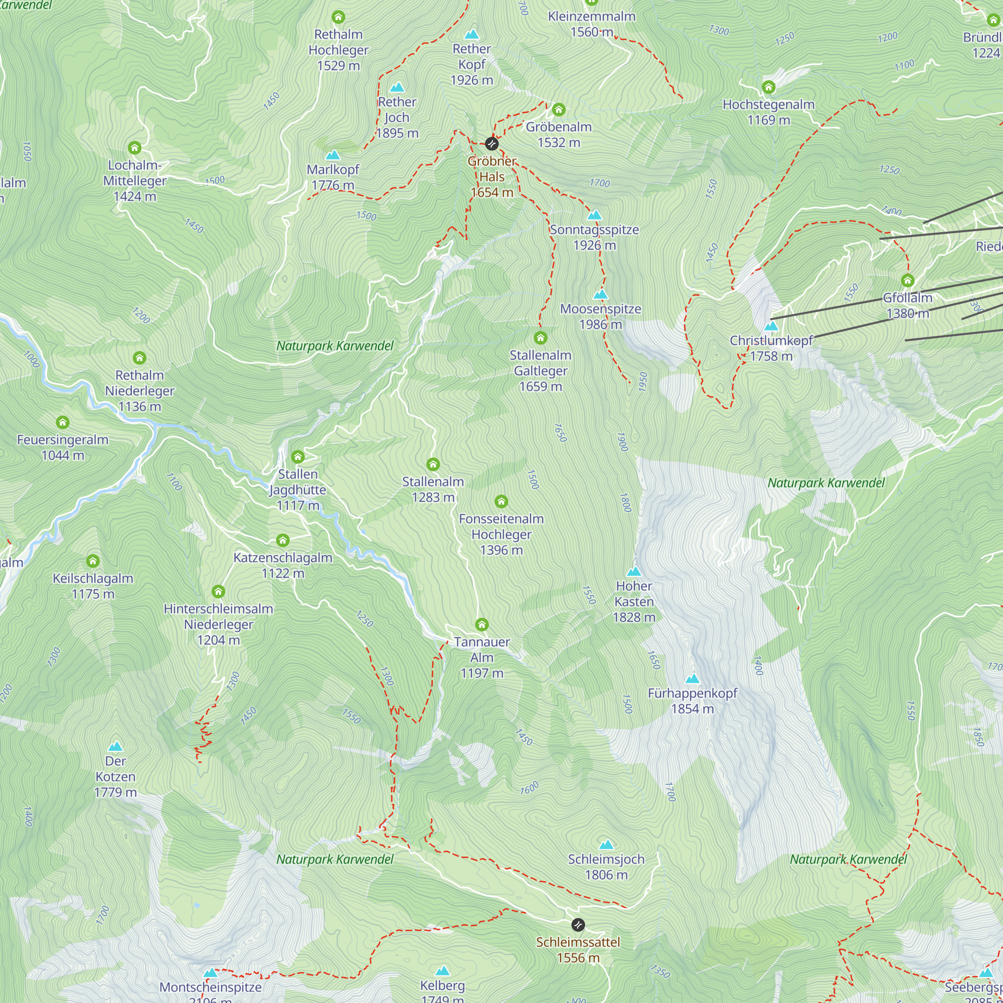 Fonsseitenalm Hochleger map