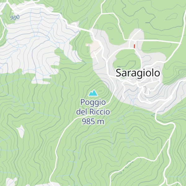 Map of Poggio del Riccio