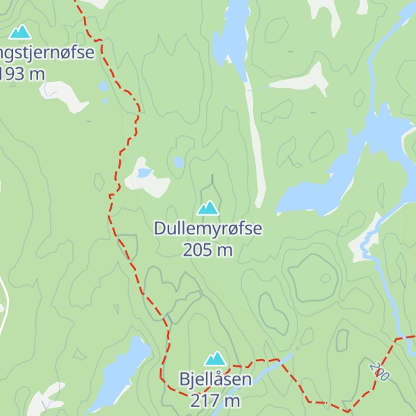 Map of Dullemyrøfse