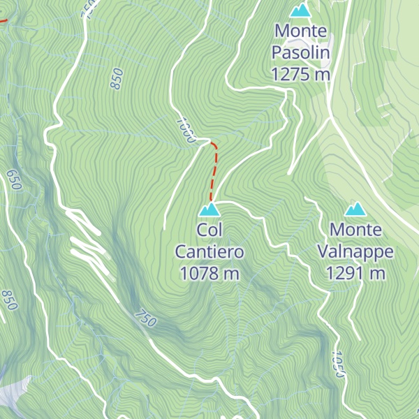 Map of Col Cantiero