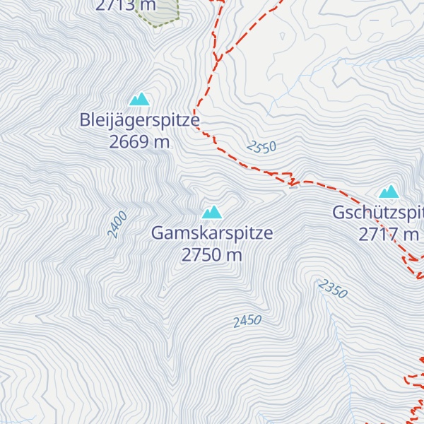 Map of Gamskarspitze