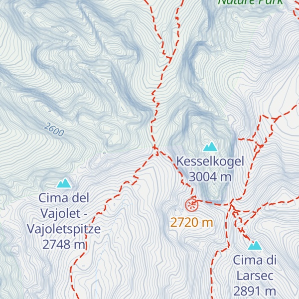Map of Rifugio Passo Principe - Grasleitenpasshütte
