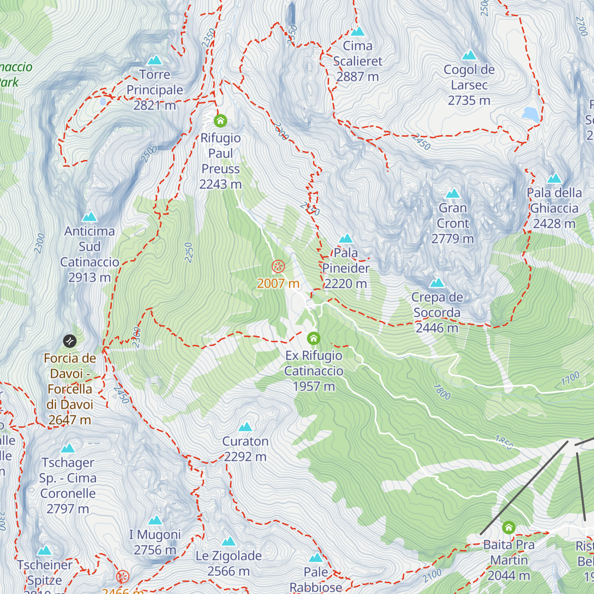 Rifugio Stella Alpina map
