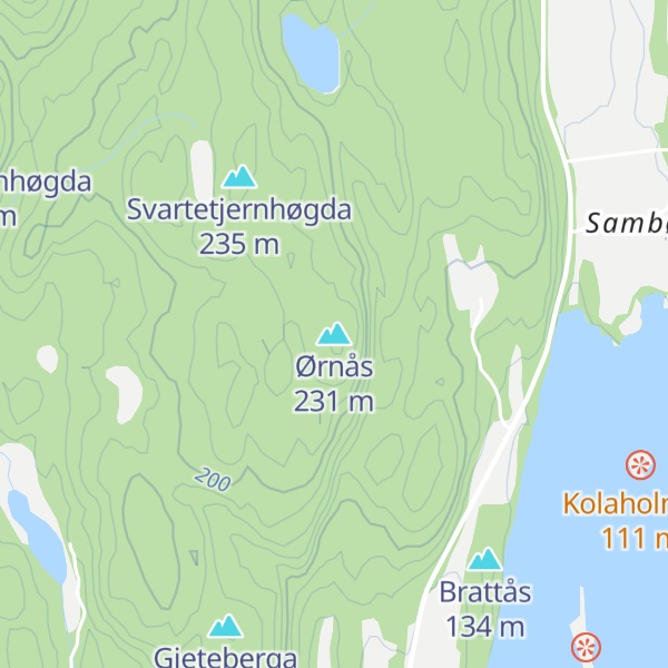 Map of Ørnås