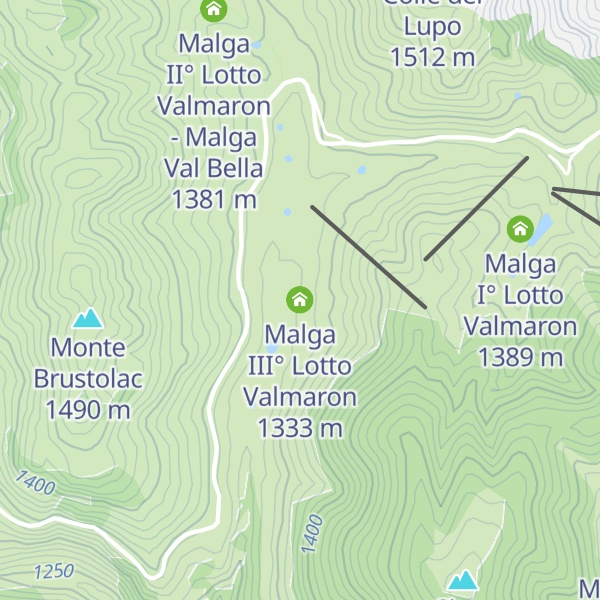 Map of Malga III° Lotto Valmaron