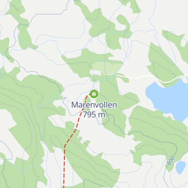 Map of Marenvollen