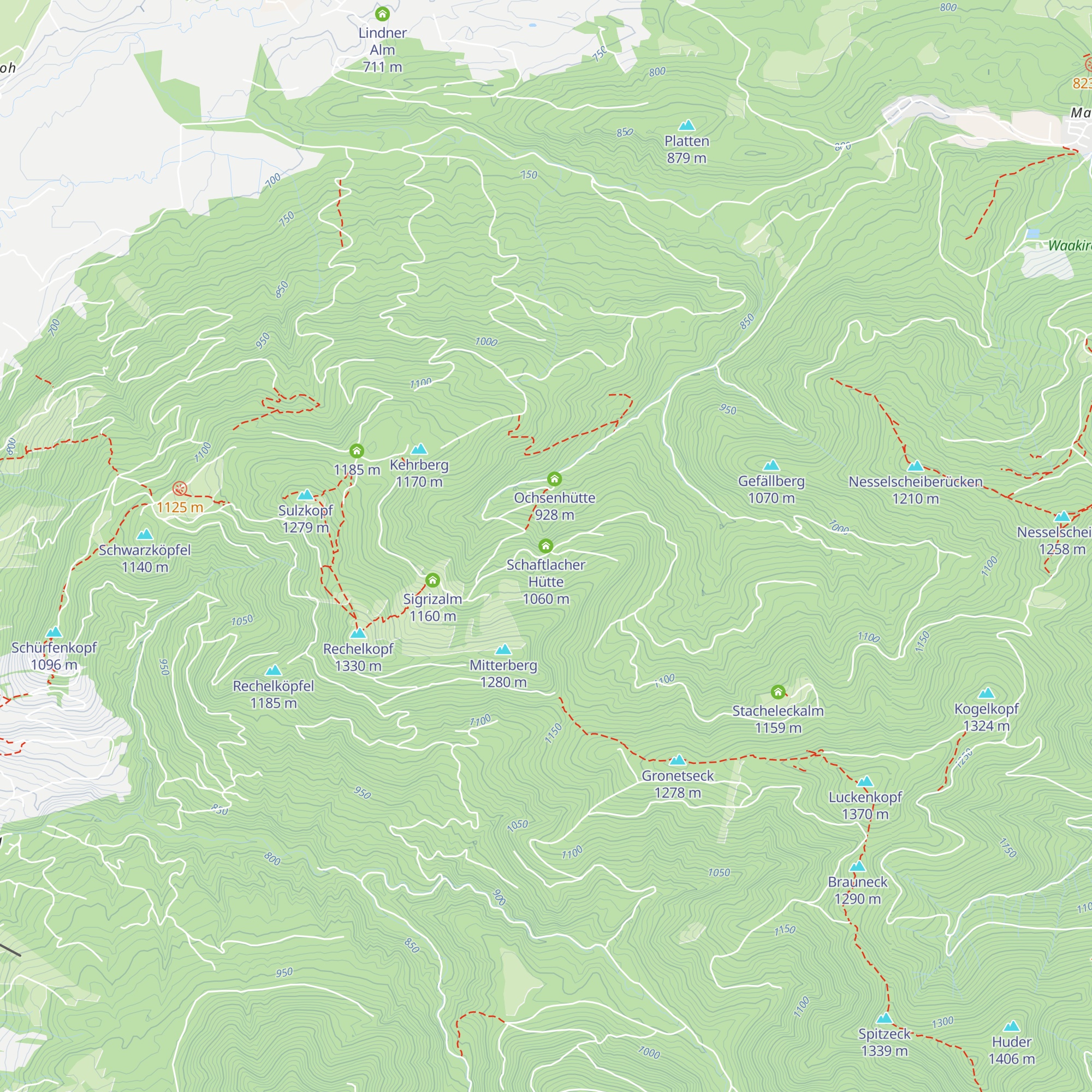 Schaftlacher Hütte map