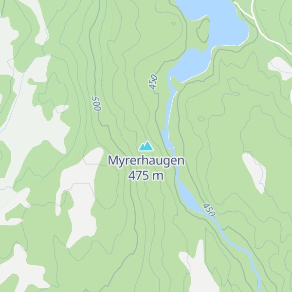 Map of Myrerhaugen