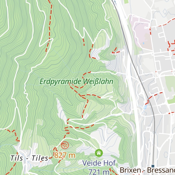 Map of Sandgrube Oberebner - Cava di sabbia di Pian di sopra