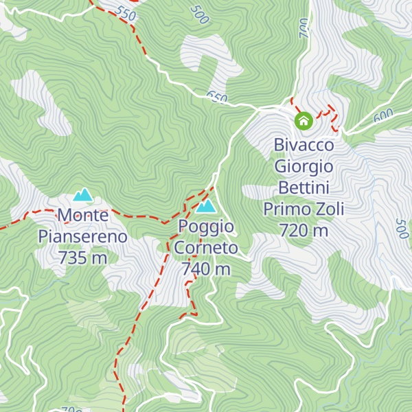 Map of Poggio Corneto