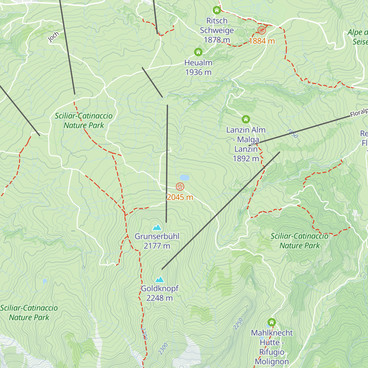 Edelweiss Hütte map