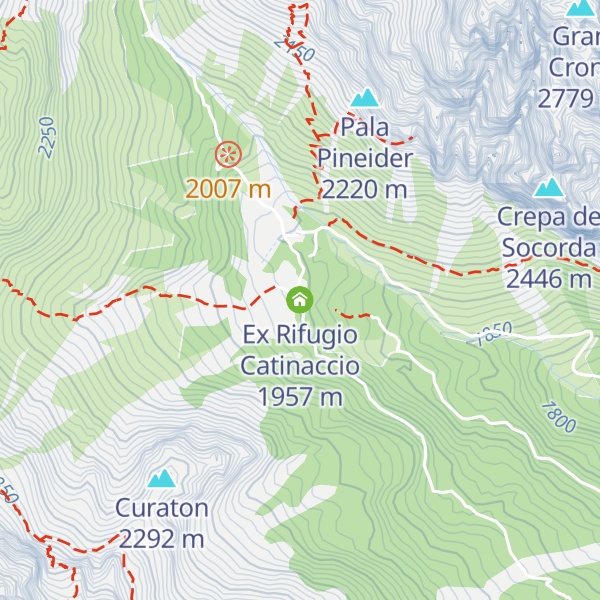Map of Ex Rifugio Catinaccio
