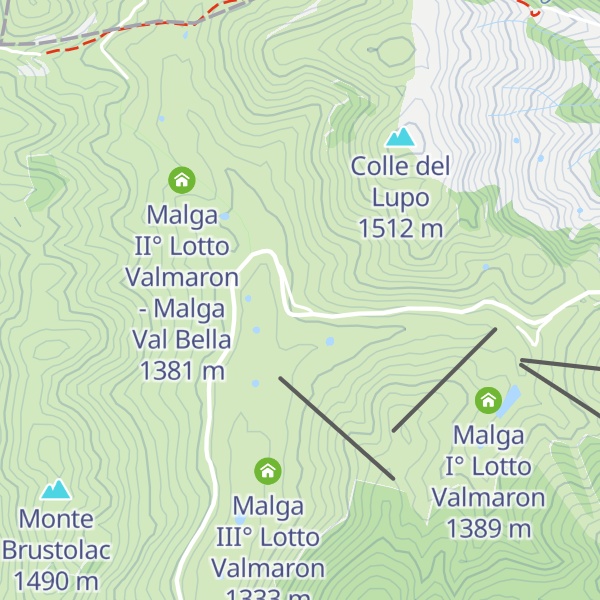 Map of Rifugio Valmaron