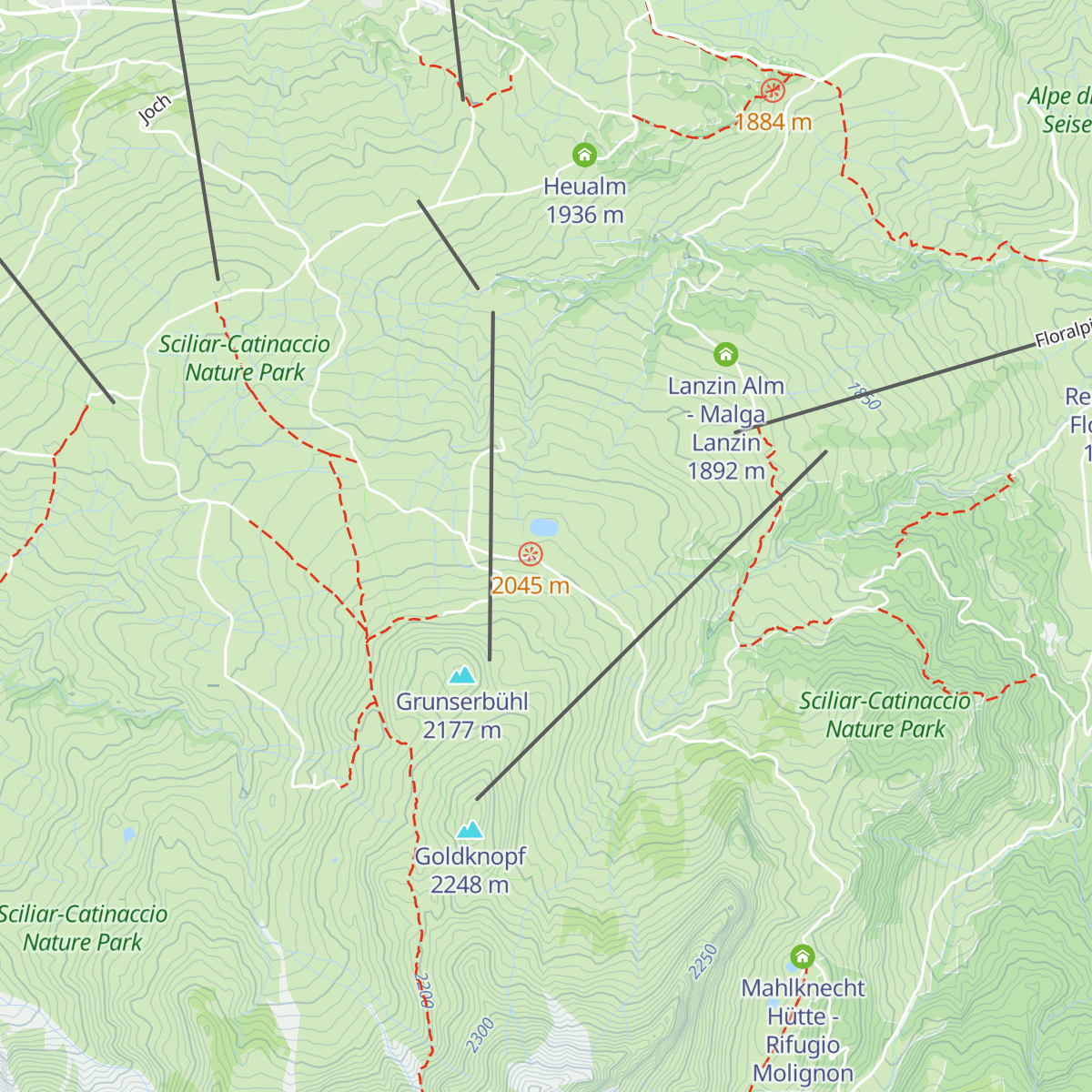 Edelweiß Hütte map