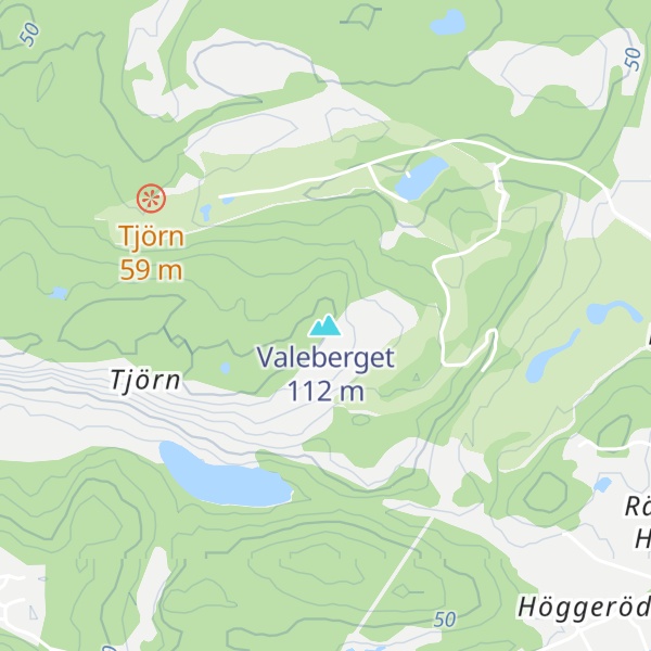 Map of Valeberget
