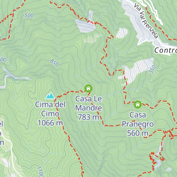 Map of Casa Le Mandre
