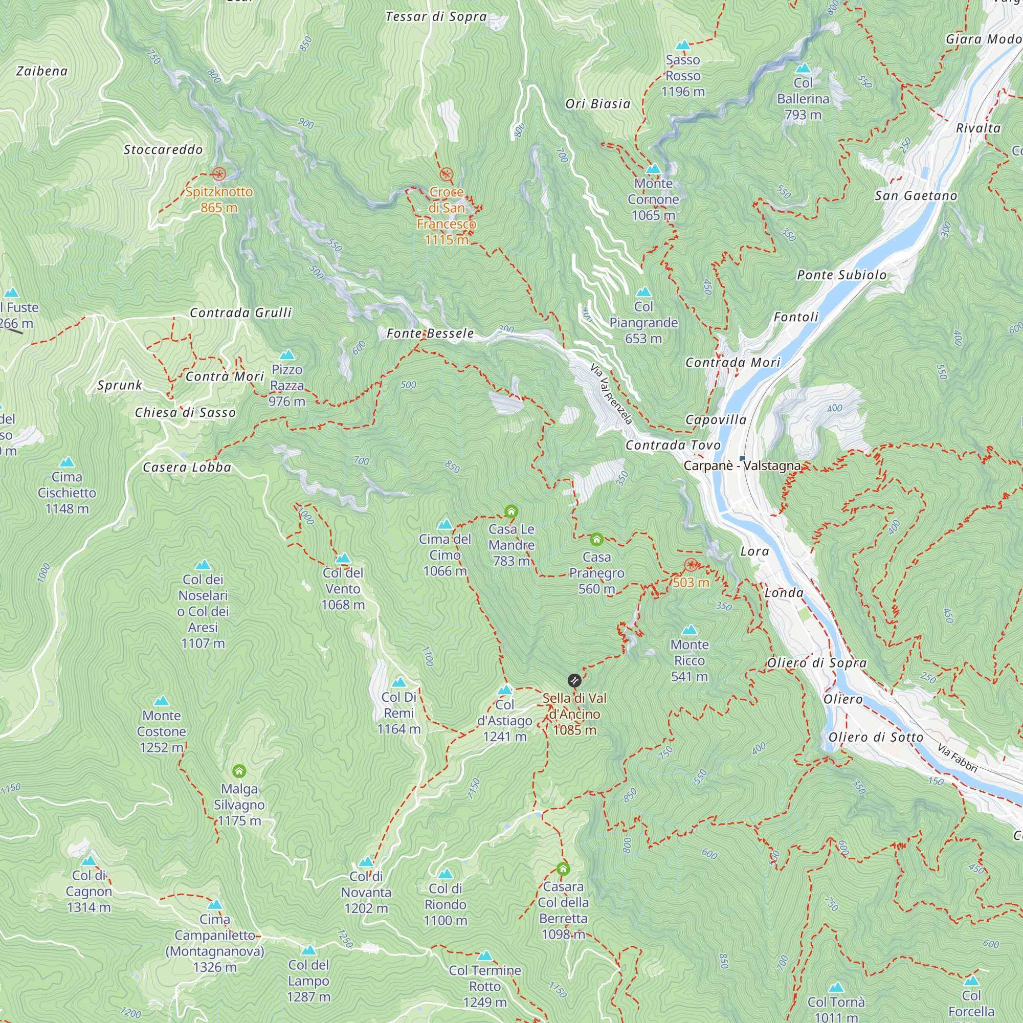 Casa Le Mandre map