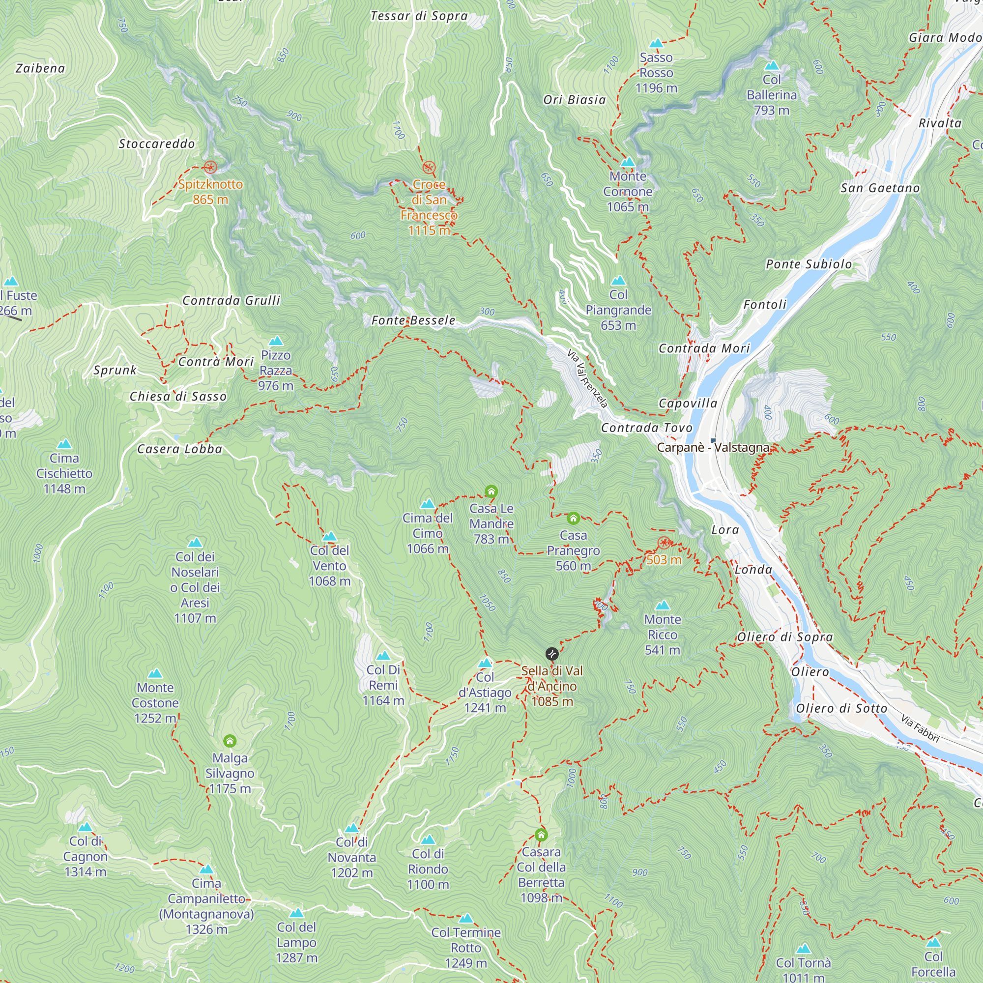 Casa Le Mandre map