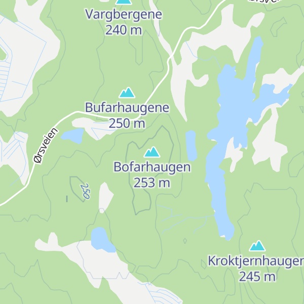 Map of Bofarhaugen