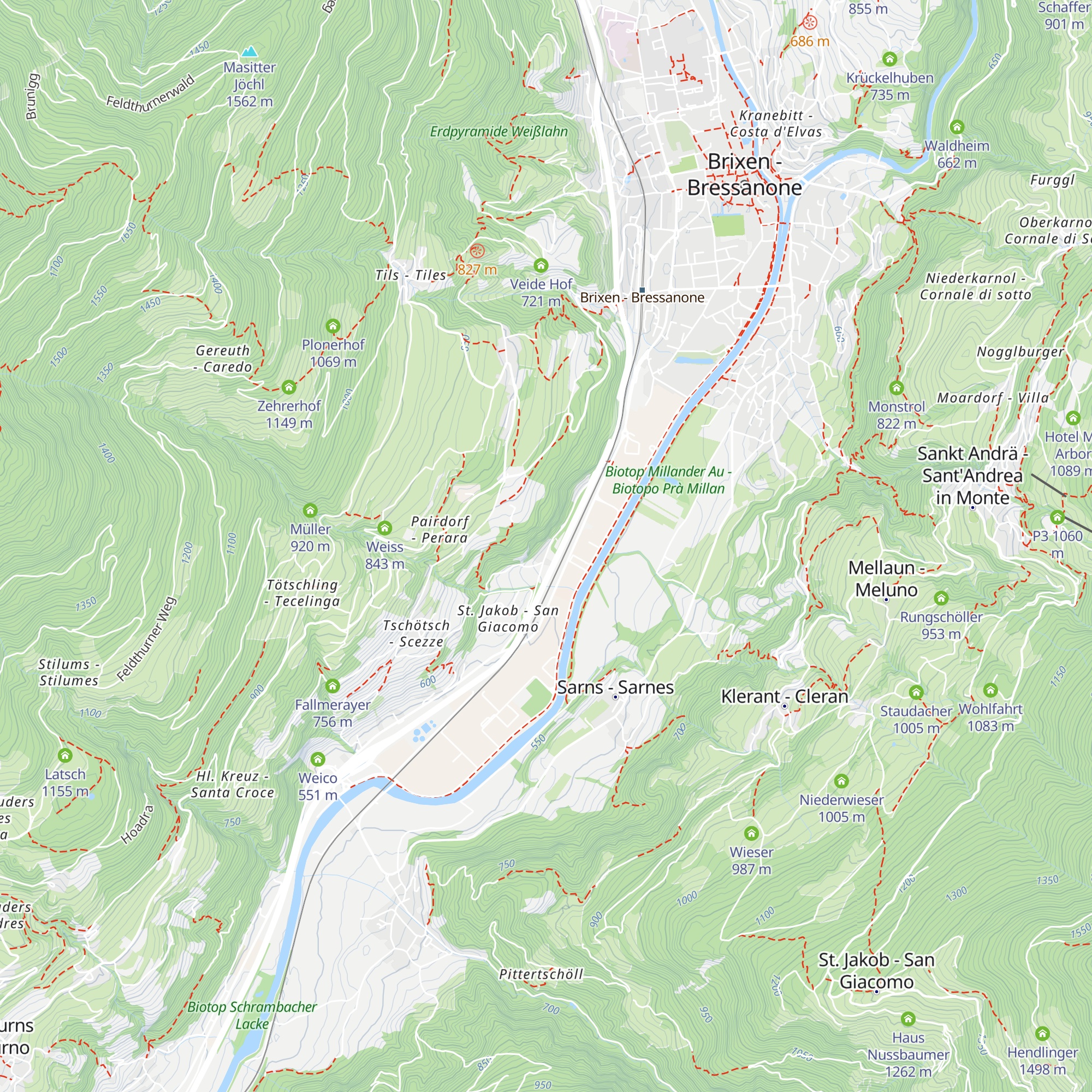 Wirt an der Mahr map