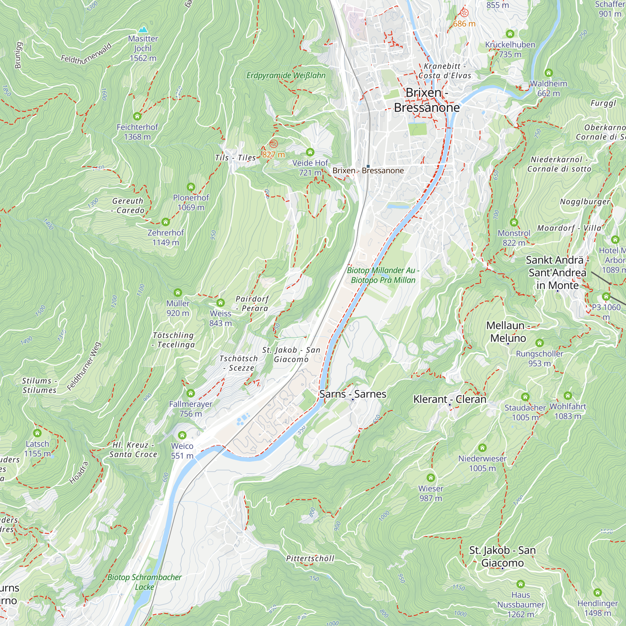 Wirt an der Mahr map