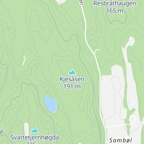 Map of Kjesåsen