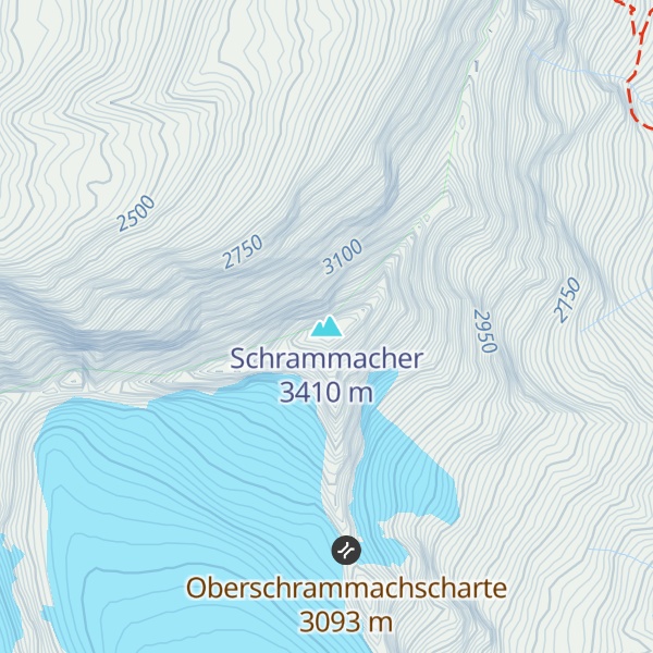 Map of Schrammacher