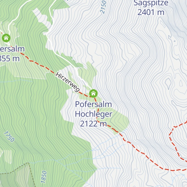 Map of Pofersalm Hochleger