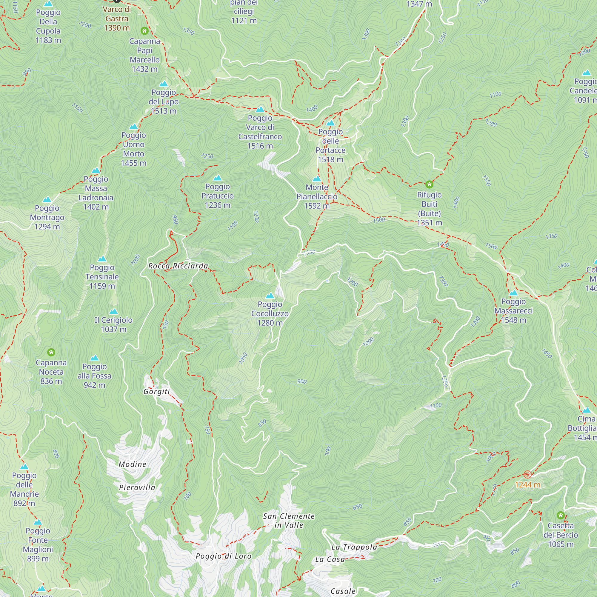 Casetta di Acquafredda map