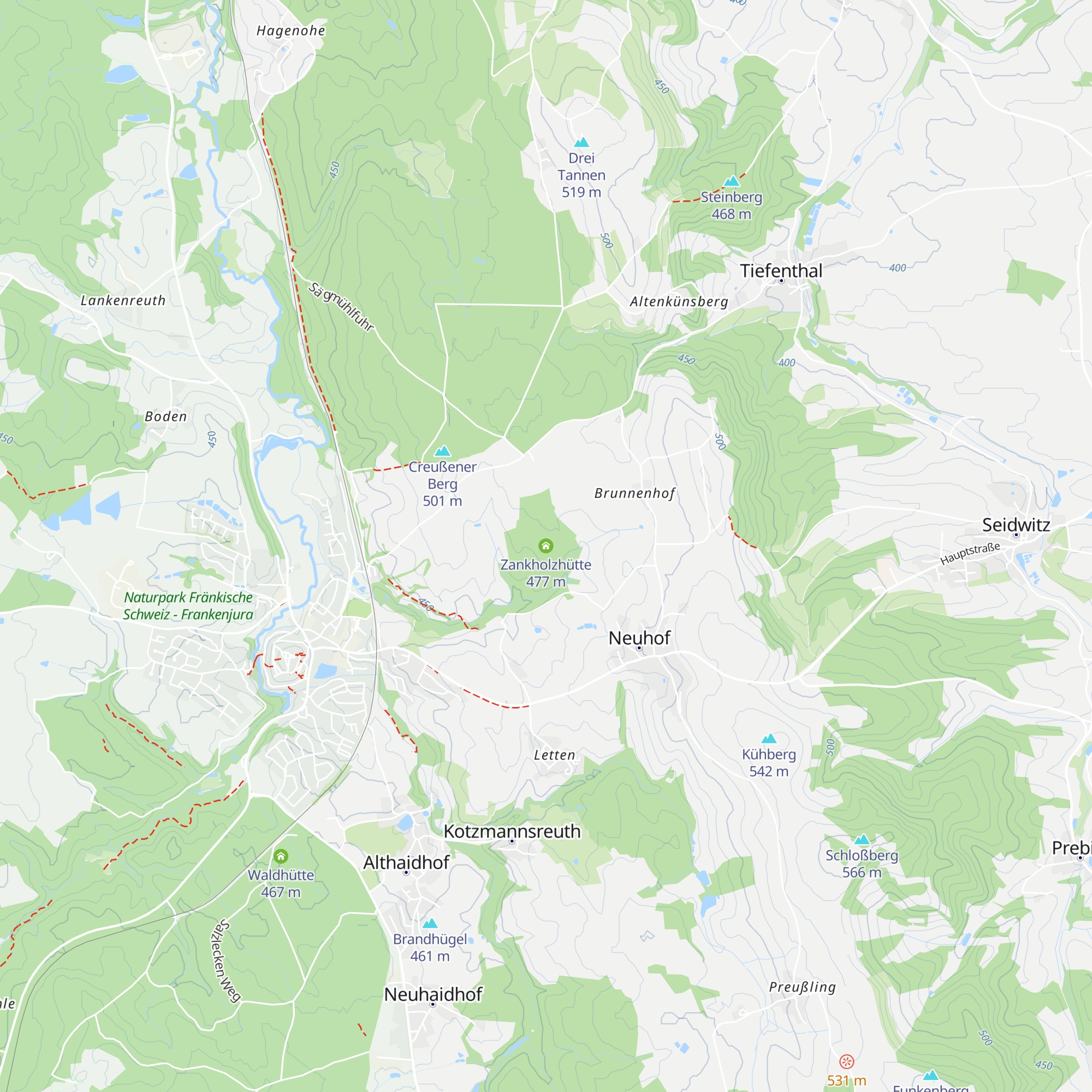 Zankholzhütte map