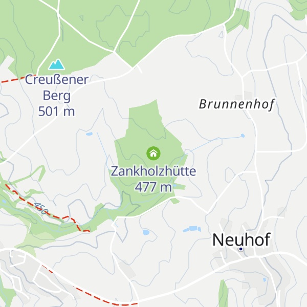 Map of Zankholzhütte