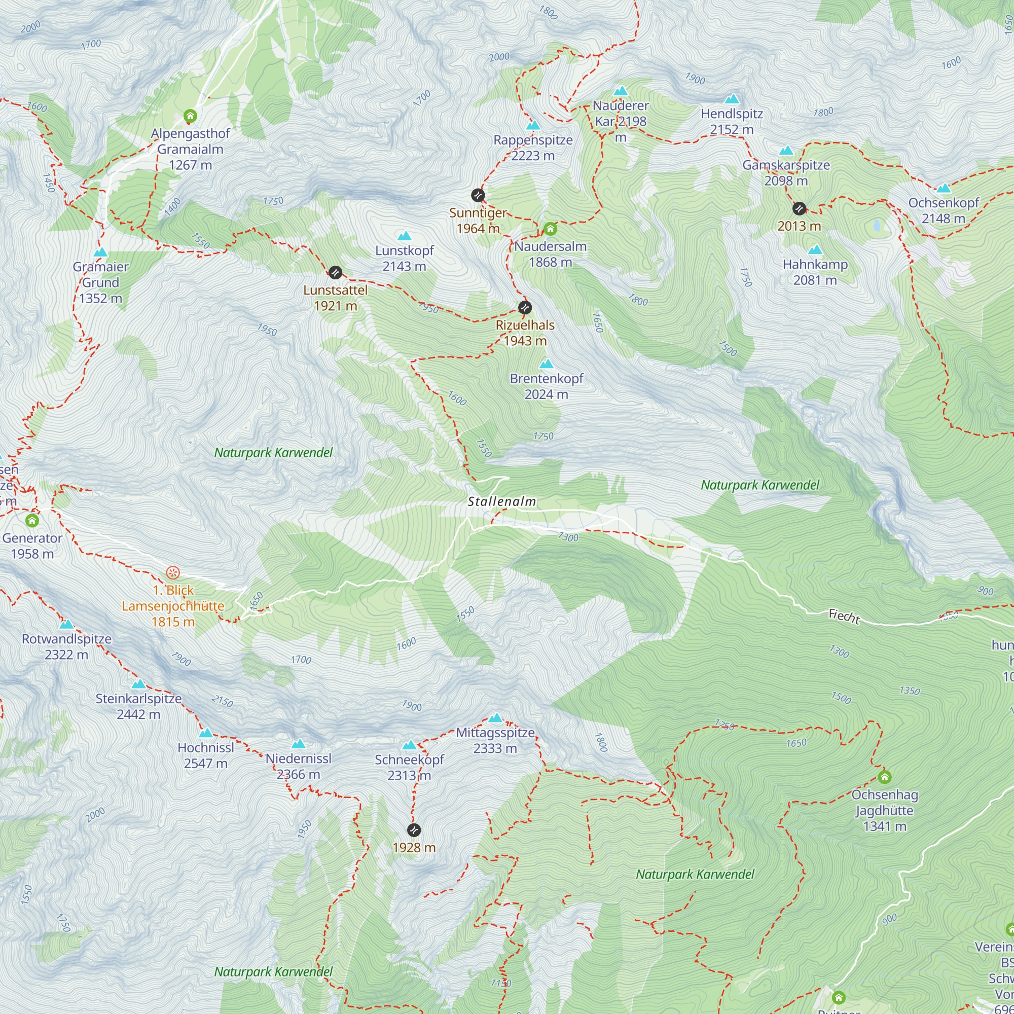 Stallenalm map