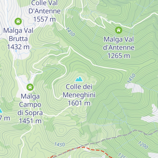 Map of Colle dei Meneghini